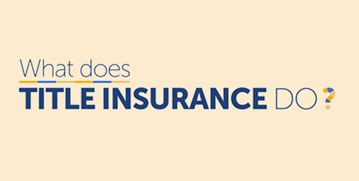 an image of the text "What does Title Insurance Do?"