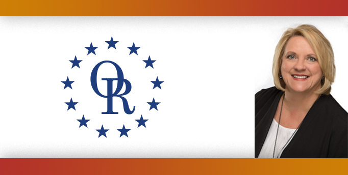 ORT logo with image of smiling woman with short blonde hair, facing left.