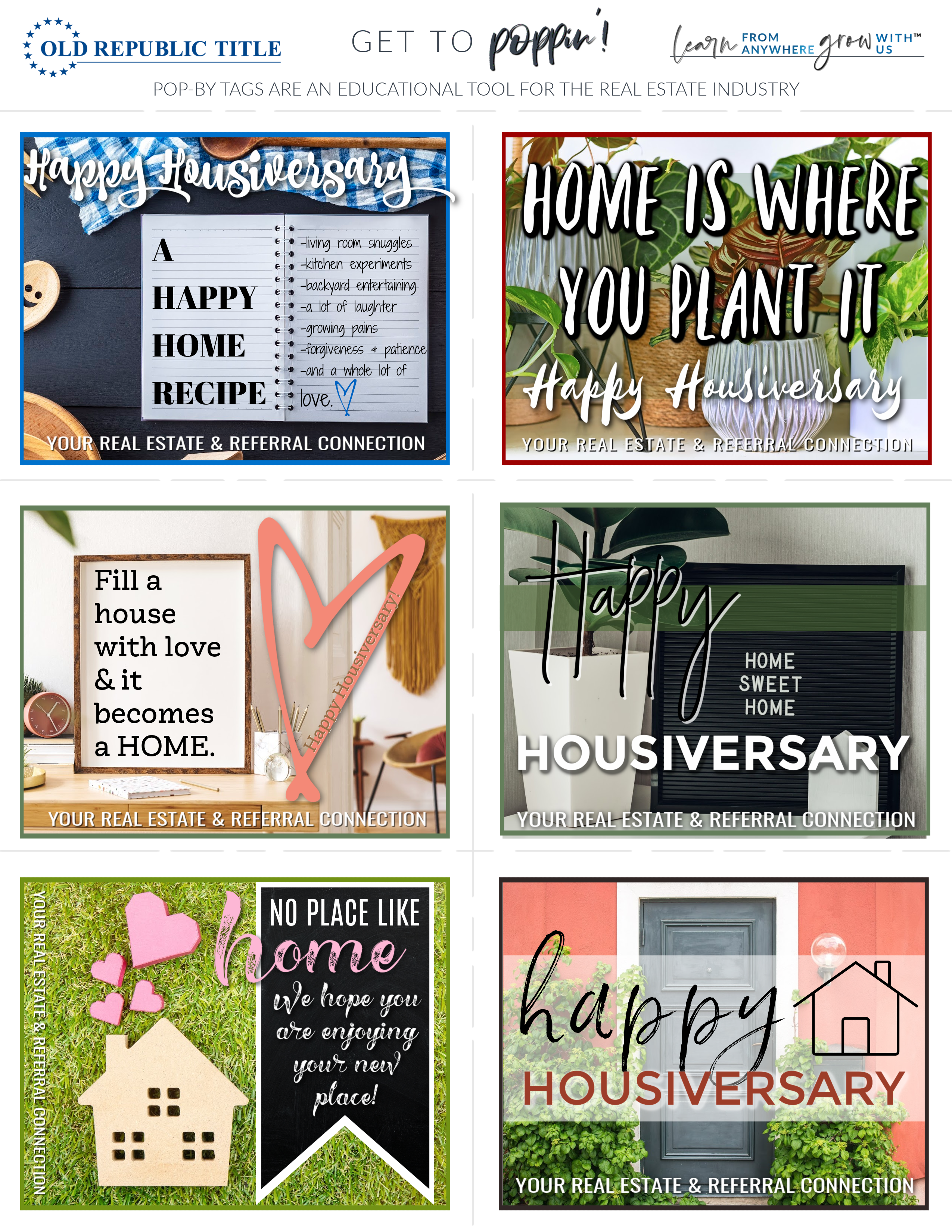 Happy Housiversary Tags
