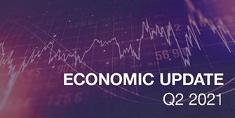 an image of graph lines with the text "Economic Update Q2 2021"